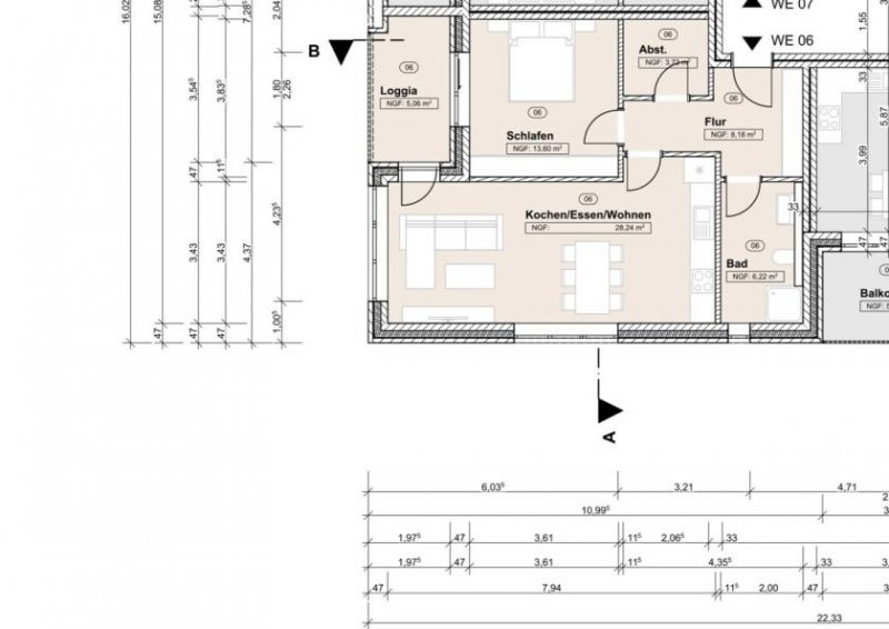 Moormerland RESERVIERT! Provisionsfreie Obergeschosswohnung mit großem Dachboden Wohnung kaufen