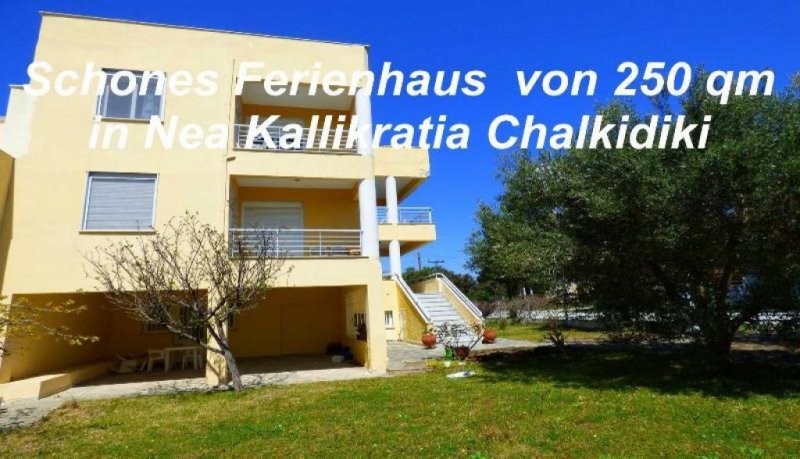 Nea Kallikrateia Chalkidiki Schönes Ferienhaus von 250 qm in Nea Kallikratia Chalkidiki Haus kaufen