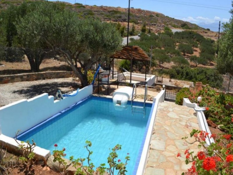Plaka, Elounda, Lasithi, Kreta 3-Schlafzimmer-Villa mit Pool. Atemberaubende Aussicht auf die Bucht Haus kaufen