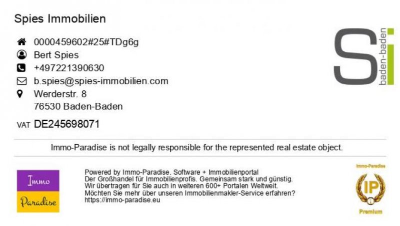 Baden-Baden BADEN-BADEN: Wohngrundstück 1231 m2 in schöner Lage Baden-Baden OT Varnhalt Grundstück kaufen