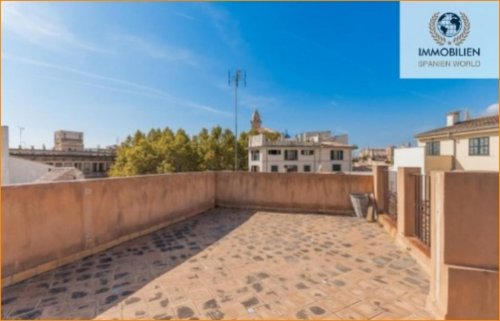 Palma de Mallorca Immobilien Gebäude zum renovieren mit Terrasse in der Altstadt von Palma Wohnung kaufen