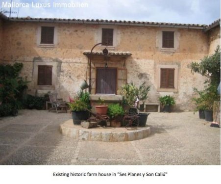 Calvia Wohnungen Landgut mit historischem großem Bauernhaus in Calviá südlich von Mallorca Gewerbe kaufen