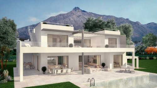 Marbella Immobilien Modern und luxuriös! Neubauvilla in Lomas des Marbella Club Haus kaufen