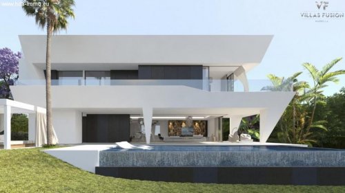 Estepona Wohnungen im Erdgeschoss HDA-immo.eu: futuristische Neubau Villa in Estepona, vom Plan, 2017 Haus kaufen