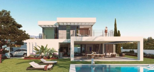 Estepona Wohnungen im Erdgeschoss Moderne Villa mit offener Wohnraumgestaltung Haus kaufen
