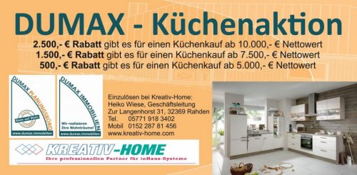 Bünde Immo DUMAXP°°°Aktionshaus "Stadtvilla 158" mit vielen Extras in Bünde-Spradow, inkl. Grundstück Haus kaufen