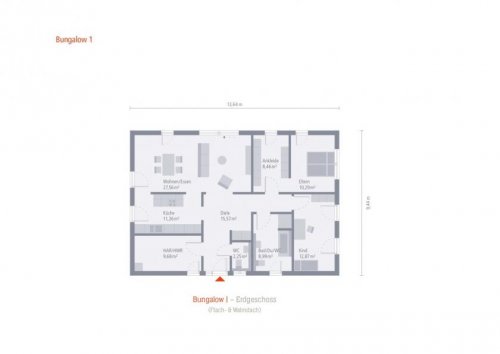 Coesfeld Provisionsfreie Immobilien Praktischer Kleinfamilientraum unser Bungalow 01 mit Walmdach Haus kaufen