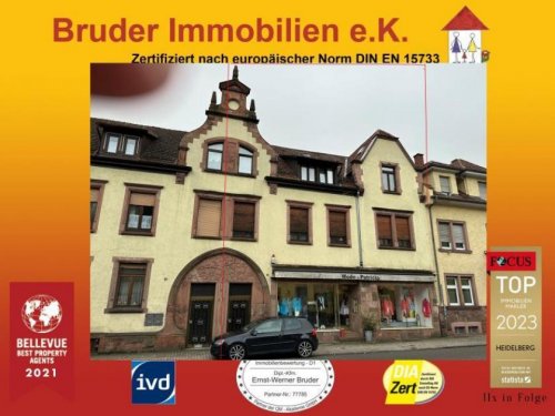 Neckarsteinach Gewerbe Immobilien Neckarsteinach: Wohn- Geschäftshaus (2 Whg + 1 Laden), denkmalgesch., keine K-Prov., 50m zum Neckar Gewerbe kaufen