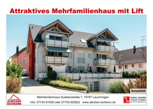 Lauchringen Terrassenwohnung 4 Zi. OG mit Balkon ca. 102 m² - Wohnung 4 - Sudetenstr. 7, 79787 Lauchringen - Neubau Wohnung kaufen