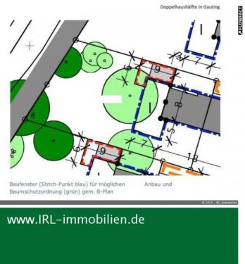 Gauting Immo 917 m² Grundstück mit Doppelhaushälfte zur Renovierung Haus kaufen