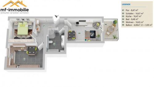 Mariental Immobilie kostenlos inserieren Wohnen im Denkmal 2 Zimmer Küche Bad Balkon 67 m2 Wohnung mieten