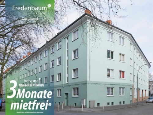 Dortmund Wohnung Altbau 3 Monate mietfrei: 2 Zimmer-Ahorn-Luxuswohnung im „Fredenbaum Carreé“ Wohnung mieten