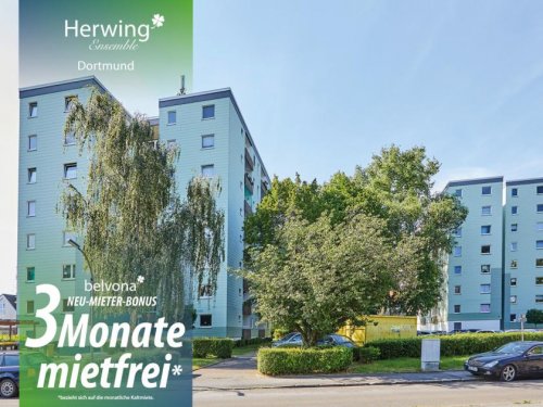 Dortmund 3-Zimmer Wohnung 3 Monate mietfrei: Frisch sanierte 3 Zimmer-Ahorn-Luxuswohnung im „Herwing Ensemble“ Wohnung mieten