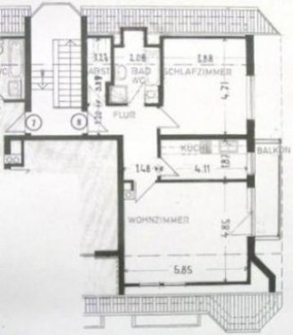 München Immobilienportal 2 Zi-DG Whg. K/D/B/Balk+35qm offener Bereich - 86qm in Mü Solln Wohnung mieten