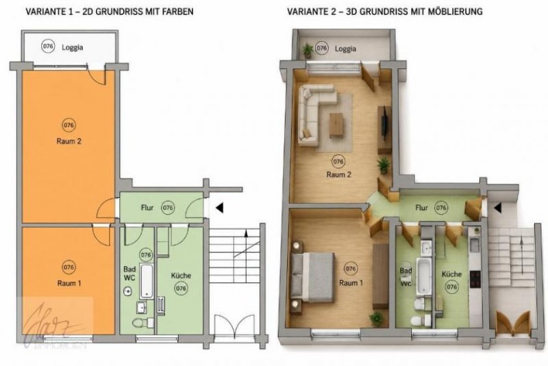 Dresden ***HELLE 2-ZIMMER-EIGENTUMSWOHNUNG MIT LOGGIA IN DRESDEN LAUBEGAST*** – gepflegt, charmant und mit viel Wohngefühl Wohnung