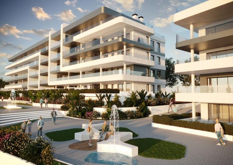 Muchamiel Appartements mit 3 Schlafzimmern, 2 Bädern, Klimaanlage, Meerblick, Gemeinschaftspool und Tiefgaragen-Stellplatz am Golfplatz