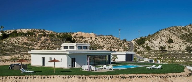 Muchamiel Moderne Luxusvilla mit 4 Schlafzimmern, 4 Bädern, Privatpool und atemberaubendem Ausblick Haus kaufen