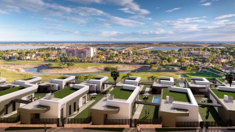 Muchamiel Villen mit 3 Schlafzimmern, 2 Bädern, Keller, Klimaanlage, Meerblick, Gemeinschaftspool und Kfz-Stellplatz am Golfplatz von