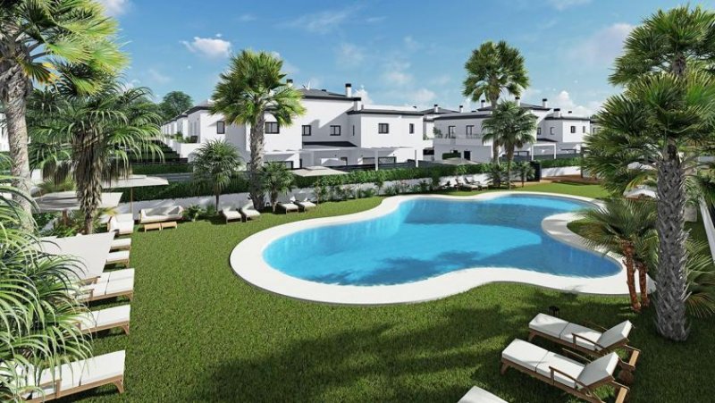 Felixsee Moderne Doppelhaushälften mit 3 Schlafzimmern, 3 Bädern und Gemeinschaftspool nur 3 km vom Strand Haus kaufen