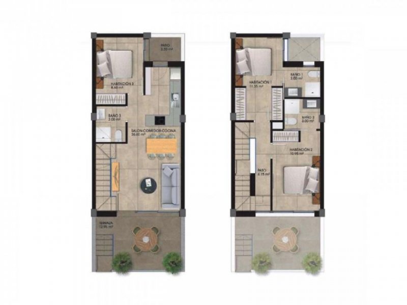 Dolores Moderne Stadthäuser mit Gemeinschaftspool und Dachterrasse Haus kaufen