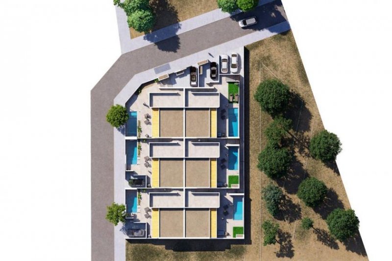 Dolores Reihenhäuser mit 3 Schlafzimmern, 2 Bädern, Dachterrasse, Vorinstallation Klimaanlage, Privatpool und Kfz-Stellplatz Haus