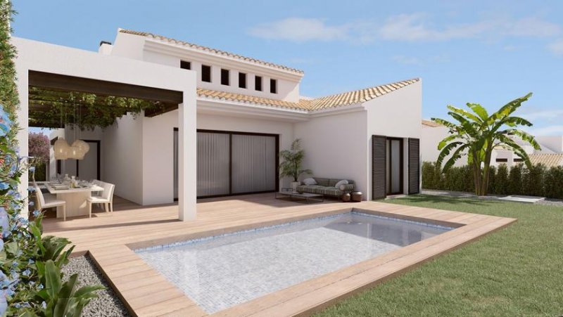 Algorfa Elegante Villen mit 3 Schlafzimmern, 2 Bädern, Klimaanlage und Privatpool in einer wunderschönen Golfanlage Haus kaufen
