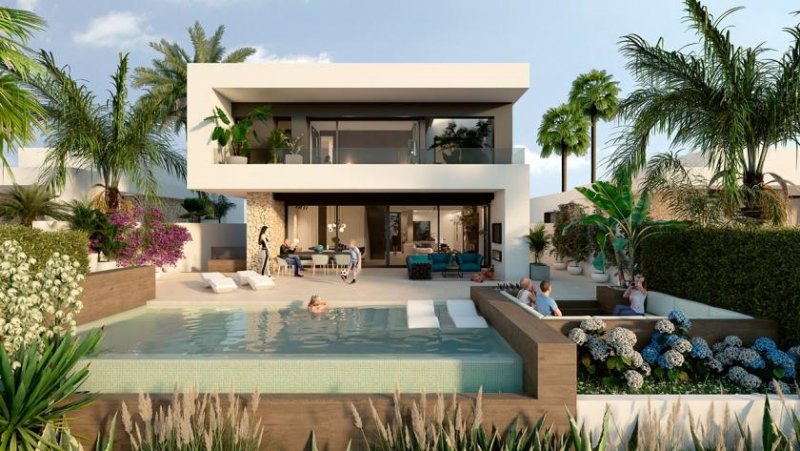 Algorfa Fantastische Villen mit 3 Schlafzimmern, 3 Bädern, Klimaanlage, Fußbodenheizung und Privatpool in erester Linie am Golfplatz