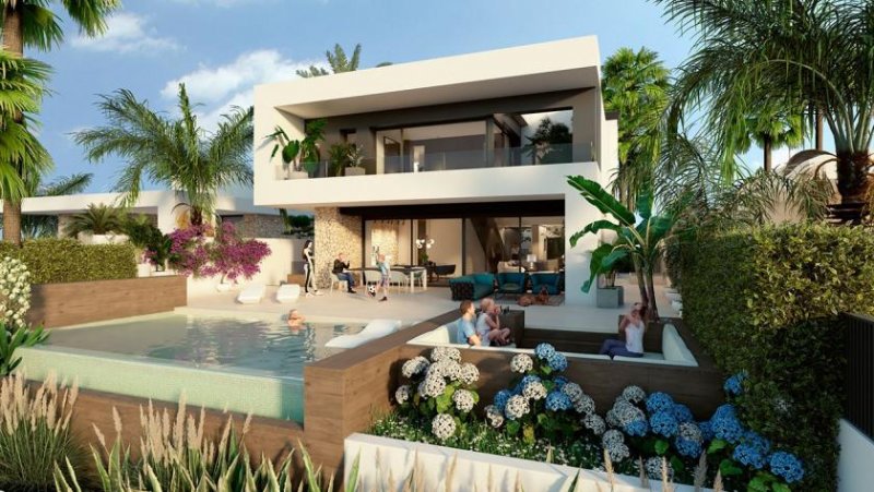 Algorfa Fantastische Villen mit 3 Schlafzimmern, 3 Bädern, Klimaanlage, Fußbodenheizung und Privatpool in erester Linie am Golfplatz