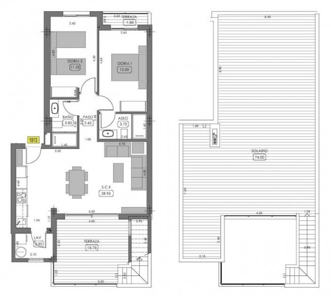 Algorfa Obergeschoss-Wohnungen mit 2 Schlafzimmern, 2 Bädern, Dachterrasse, Klimaanlage und Gemeinschaftspool im wunderschönen La Golf