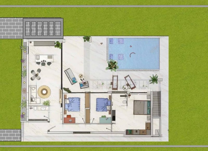 Algorfa Villen mit 3 Schlafzimmern, 2 Bädern, Dachterrasse und Privatpool in wunderschöner Golfanlage Haus kaufen