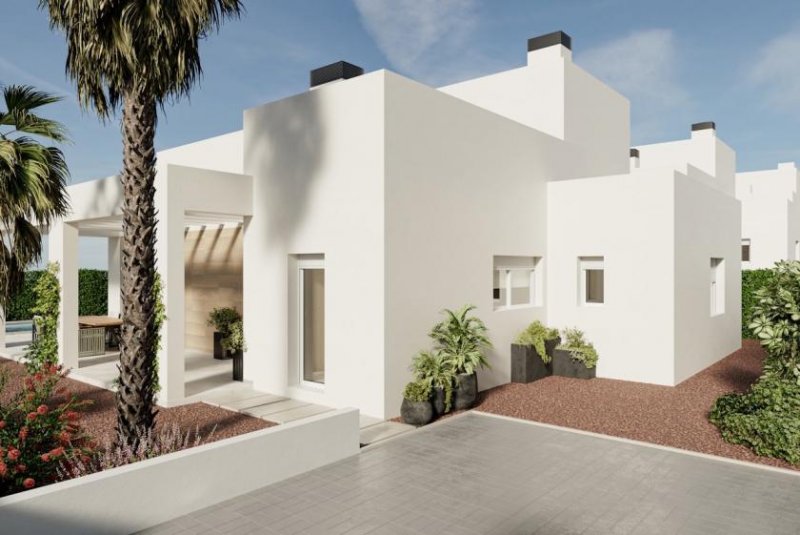 Algorfa Villen mit 4 Schlafzimmern, 3 Bädern, Klimaanlage, Privatpool und Keller im wunderschönen La Finca Golf Komplex Haus kaufen