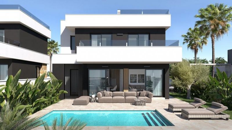 Ciudad Quesada Zweigeschossige Villen mit 3 Schlafzimmern, 3 Bädern, Dachterrasse, Einbauküchen mit Elektrogeräten, Klimaanlage, und Haus