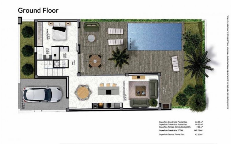 Heredades Elegante Reihenhäuser mit 3 Schlafzimmern, 2 Bädern, Gäste-WC, Dachterrasse, Vorinstallation Klimaanlage, optionalem und Haus