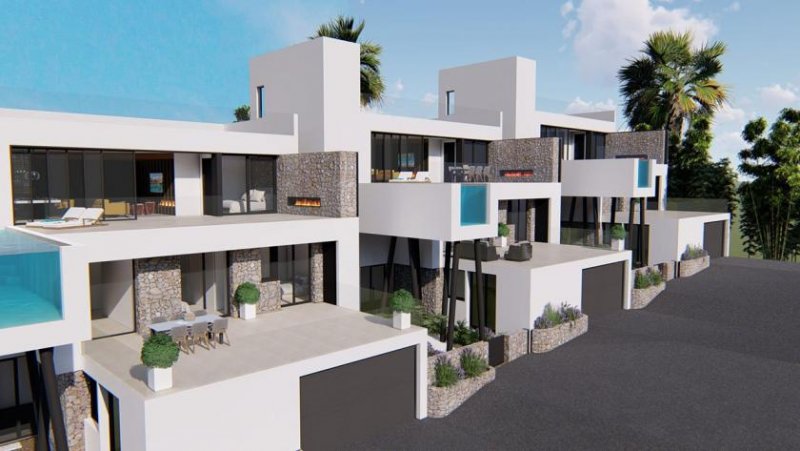 Rojales Großzügige und exklusive Villen mit 3 Schlafzimmern, 3 Bädern, Gäste-WC, Infinity-Pool, Garage/Keller und Meerblick Haus