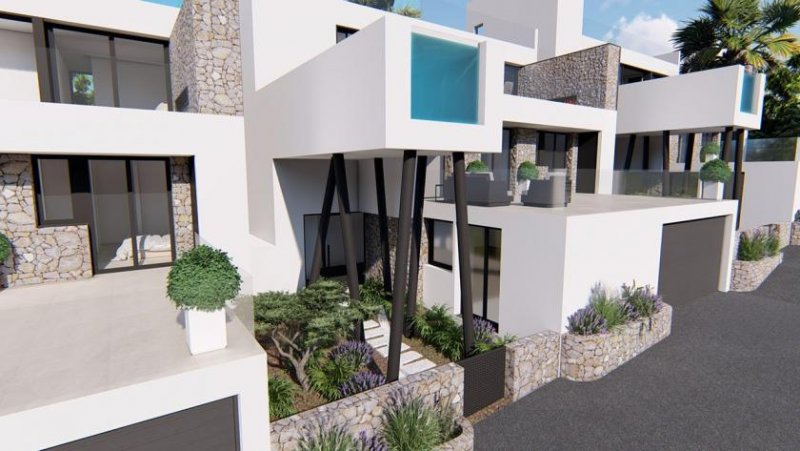 Rojales Großzügige und exklusive Villen mit 3 Schlafzimmern, 3 Bädern, Gäste-WC, Infinity-Pool, Garage/Keller und Meerblick Haus