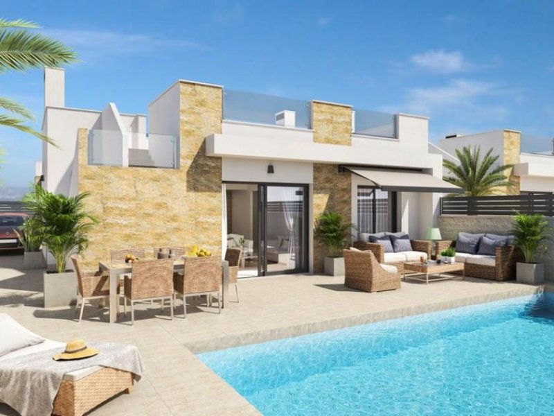 San Fulgencio Exklusive Doppelhaushälften mit 3 Schlafzimmern, 2 Bädern, Dachterrasse, Klimaanlage, Privatpool und Kfz-Stellplatz Haus