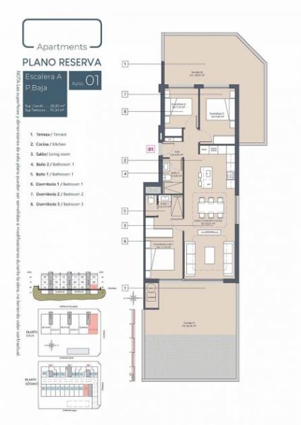 Benijófar Appartements mit 3 Schlafzimmern, 2 Bädern, Tiefgaragenstellplatz und Gemeinschaftspool Wohnung kaufen