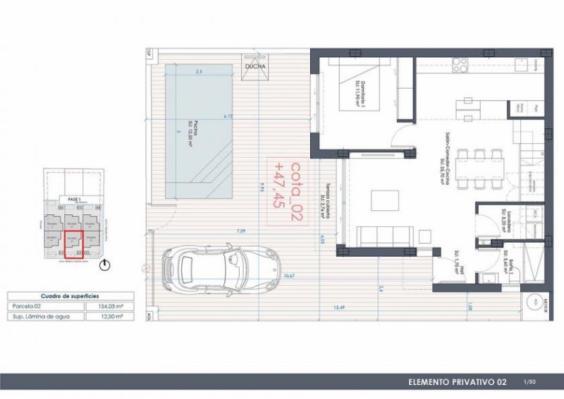 Benijófar Villen mit 3 Schlafzimmern, 3 Bädern, Dachterrasse, Klimaanlage, Kfz-Stellplatz und Privatpool Haus kaufen