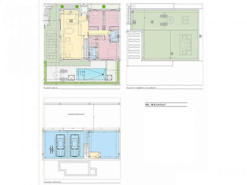 Torrevieja Wunderschöne Villen mit 3 Schlafzimmern, 2 Bädern, Dachterrasse, Garage und Privatpool Haus kaufen