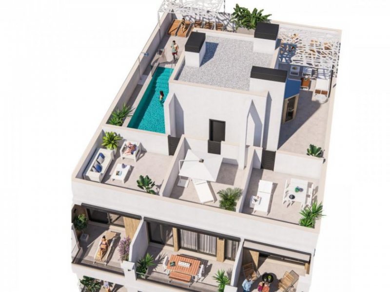 Torrevieja Neubau-Apartmenthaus in Citylage - nurt 300 m vom Los Locos Strand und El Cura Strand in Torrevieja entfernt Wohnung kaufen