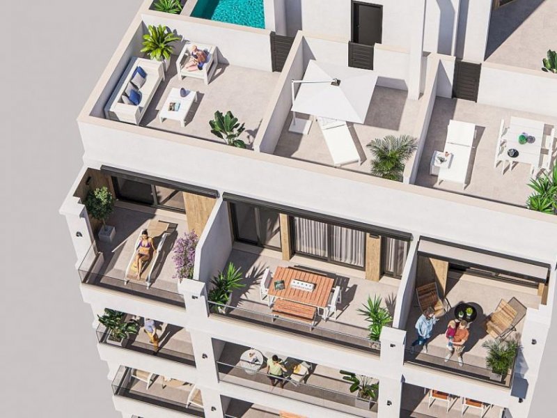 Torrevieja Neubau-Apartmenthaus in Citylage - nurt 300 m vom Los Locos Strand und El Cura Strand in Torrevieja entfernt Wohnung kaufen