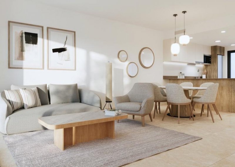 Torrevieja Obergeschoss-Wohnungen mit 3 Schlafzimmern, 2 Bädern, Dachterrasse, Tiefgaragenstellplatz, Gemeinschaftspools und beheizten
