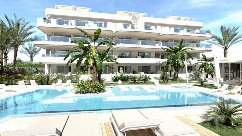 Cabo Roig Appartements mit 2 Schlafzimmern, 2 Bädern, Klimaanlage, Fußbodenheizung in Bädern, Tiefgaragenstellplatz, Meerblick und