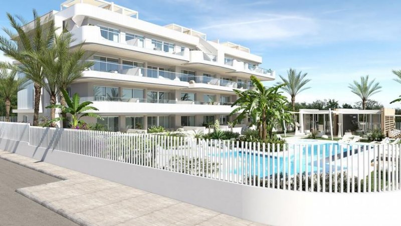Cabo Roig Appartements mit 3 Schlafzimmern, 2 Bädern, Klimaanlage, Fußbodenheizung in Bädern, Tiefgaragenstellplatz, Meerblick und