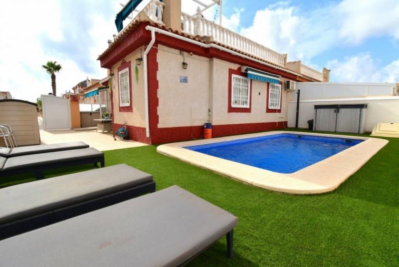 Orihuela Costa Endreihenhaus mit 2 Schlafzimmern, 1 Bad, Kfz-Stellplatz, Privatpool und Gemeinschaftspool in Playa Flamenca Haus kaufen