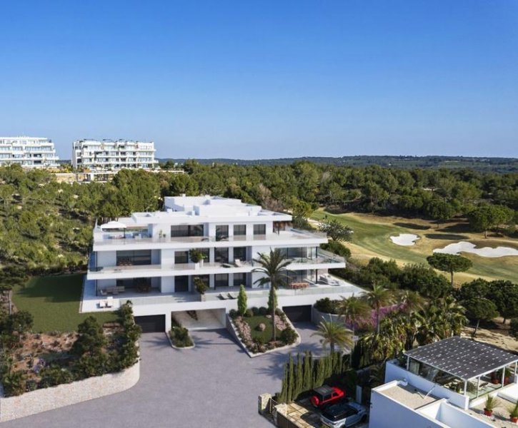 Orihuela Costa Fantastische Penthouse-Wohnungen mit 4 Schlafzimmern, Klimaanlage, Tiefgaragenstellplatz und Meerblick im exklusiven Las Colinas
