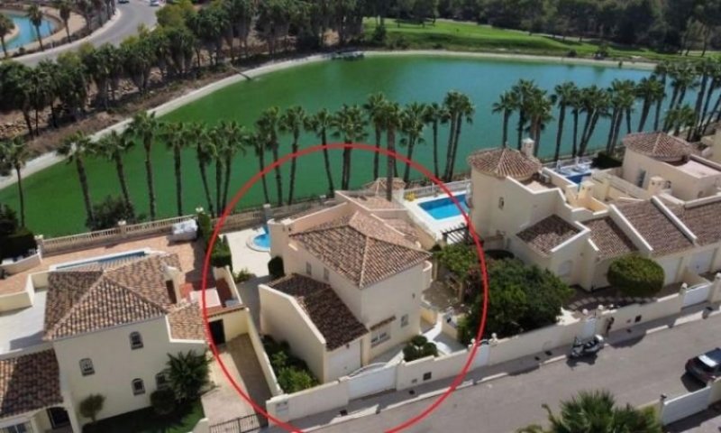 Orihuela Costa Freistehende Villa mit privatem Pool, Garage und herrlicher Aussicht am Golfplatz Las Ramblas Haus kaufen