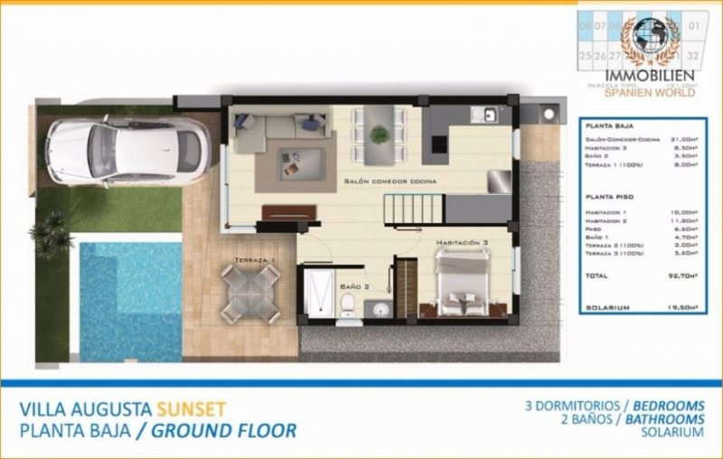 Orihuela / Urbanización La Chismosa Mediterrane, moderne Villen mit privatem Grundstück in Orihuela- Alicante Haus kaufen