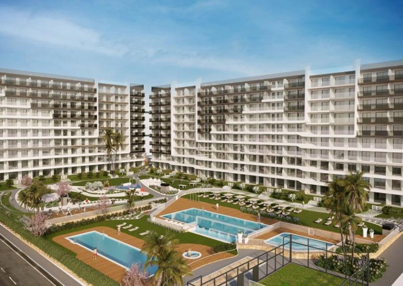 Punta Prima Appartements mit 2 Schlafzimmern, Klimaanlage, Fußbodenheizung in Bädern und Tiefgaragenstellplatz nur 400 m from Strand