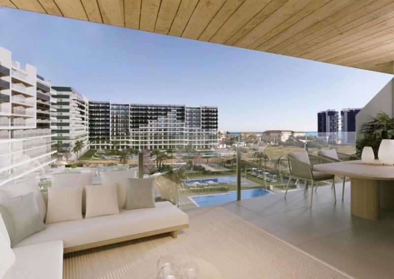 Punta Prima Appartements mit 3 Schlafzimmern, Klimaanlage, Fußbodenheizung in Bädern und Tiefgaragenstellplatz nur 400 m from Strand